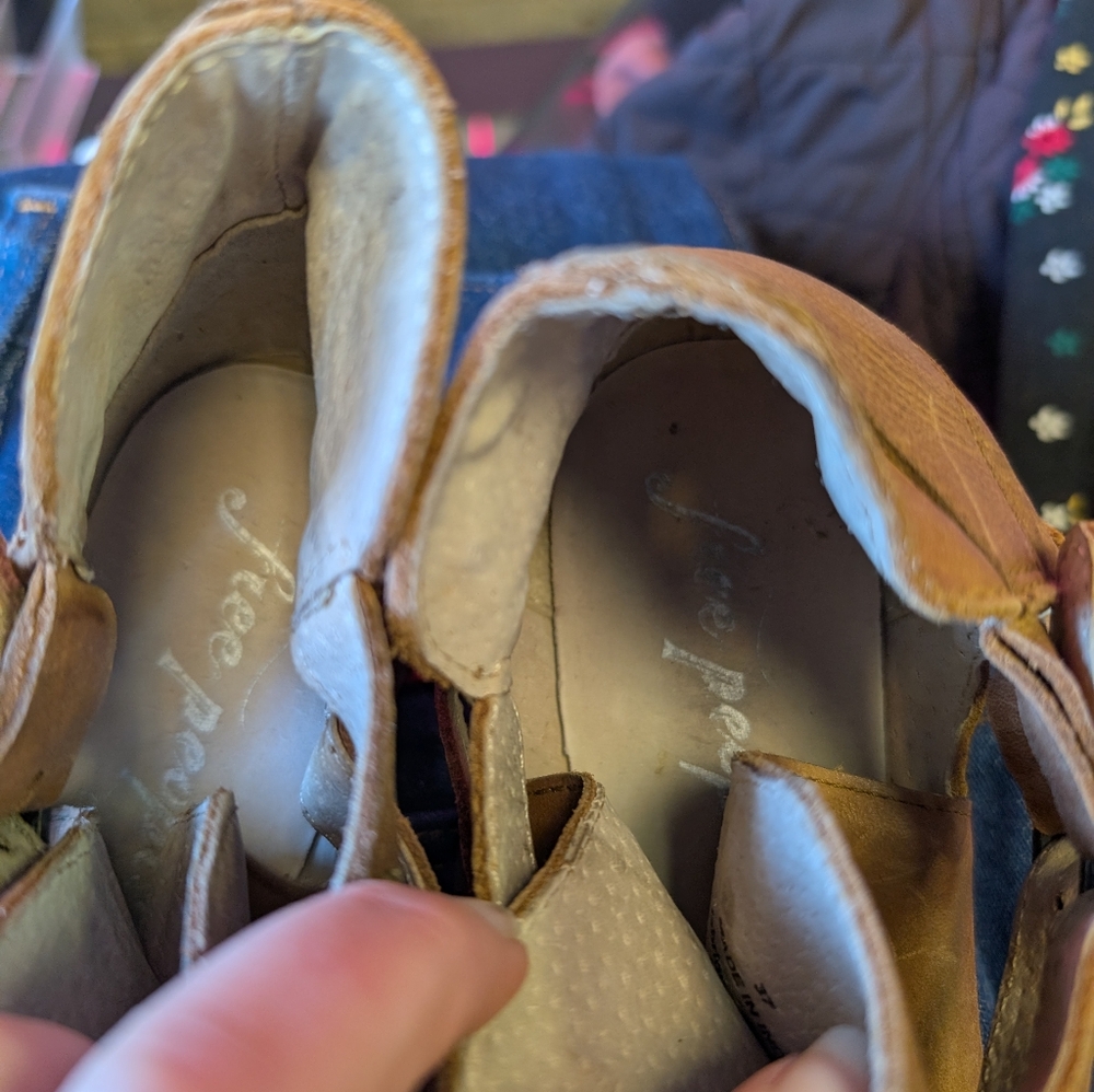 Free People Brown Leather Ankle Boots - Picture 3 of 4
